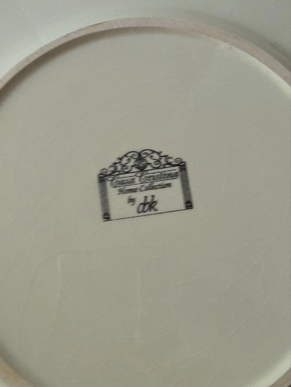 Casa Cristina Home Collection By Cbk Vintage Floral Decorative Dinner Plate